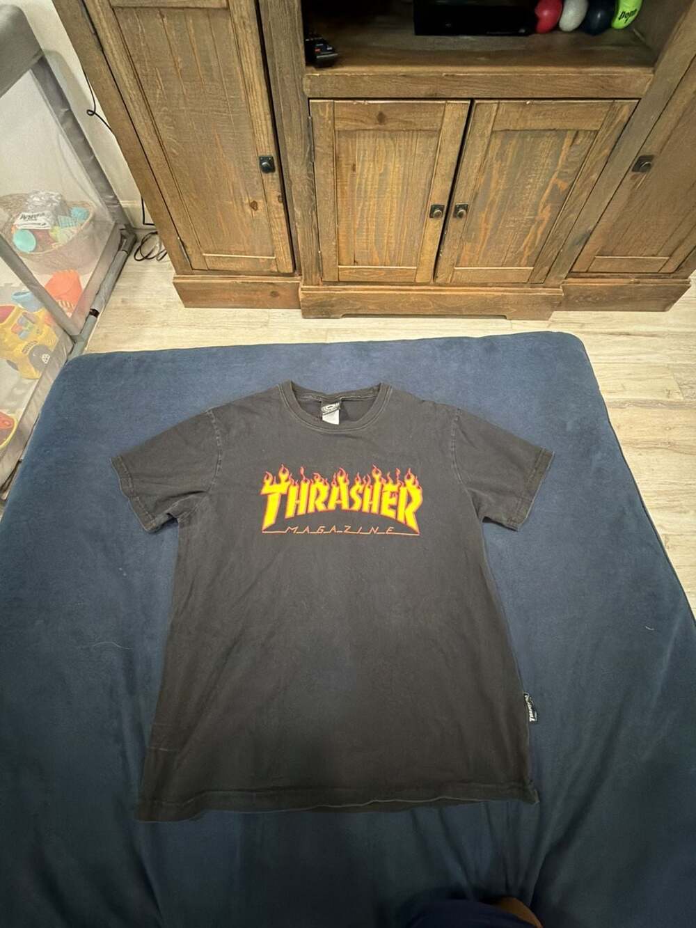 Thrasher Magazine Flame Logo Graphic Skate T-Shirt
